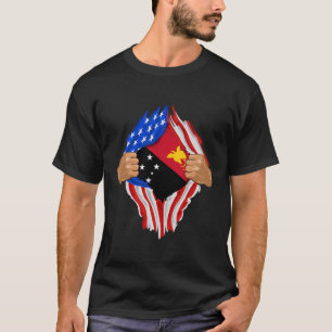 Camiseta Papuan Dentro de Sangue Me Papua Nova Guiné Presen