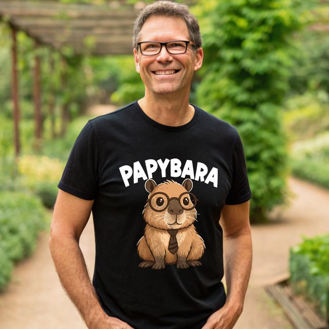Camiseta Papybara Funny Capybara Pai (Criador carregado)