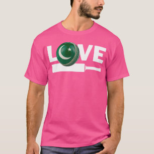 Camiseta Paquistão Cricket Lover I Love Pakistan Cricket Fl