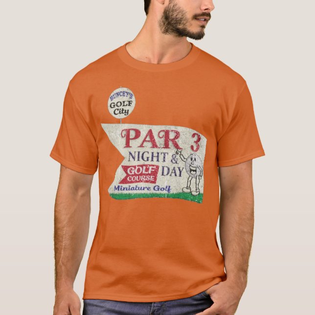 Camiseta Par 3 de Golfe de Buncey (Frente)