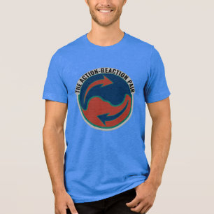 Camiseta Par Ação-Reação, Presente Divertido de Física
