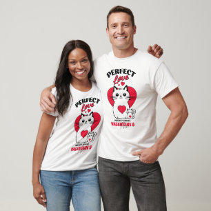 Camiseta Par Adorável Perfeito Amor