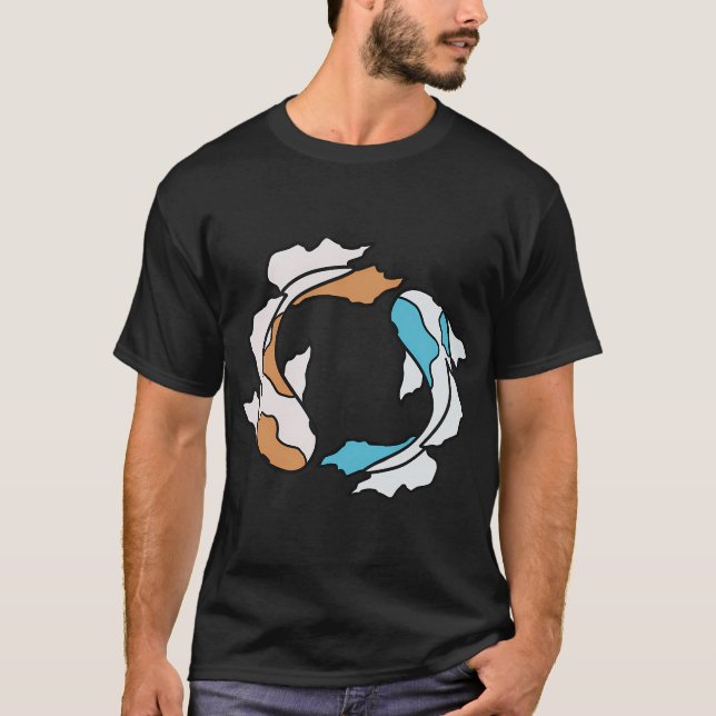 Camiseta Par de carpas kois (Frente)