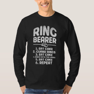Camiseta Par De Casamento De Guarda De Bolo Comendo Bolo