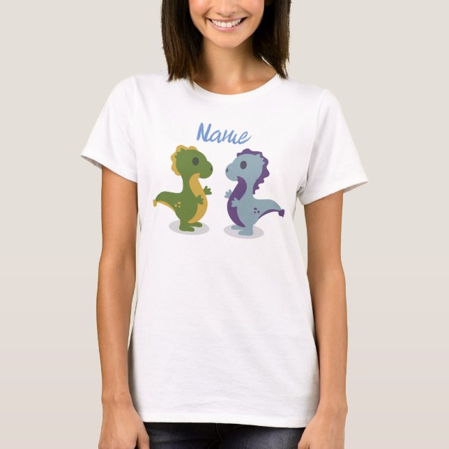 Camiseta Par de Dinossauro Cólvora Troço_Trova (Frente)