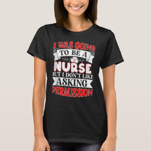Camiseta Par de Enfermeiras de Cuidados Médicos de Emergênc