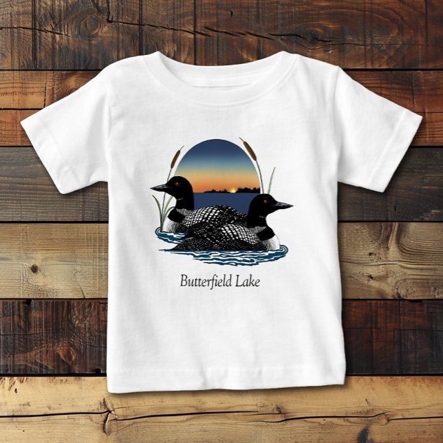 Camiseta Par de Mergulhões do Lago Butterfield (Criador carregado)