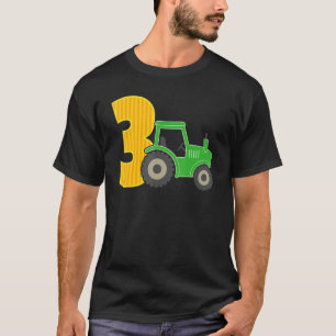Camiseta Par de Trator de Caminhão de Fazenda de 3 anos