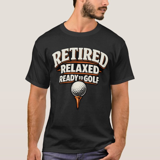 Camiseta Par Tee de Golfe no campo de golfe (Frente)