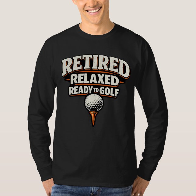 Camiseta Par Tee de Golfe no campo de golfe (Frente)