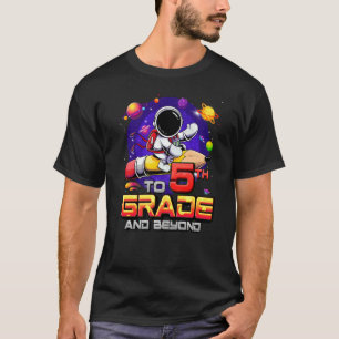 Camiseta Para 5 E Além Do Astronauta De Volta À Escola 5