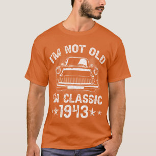 Camiseta Para 80 Carro 1943 80º vintage