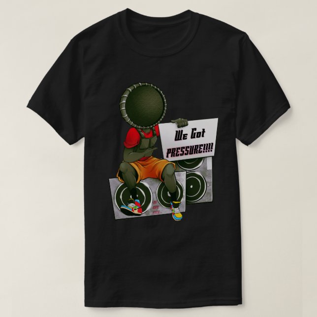 Camiseta Para a cabeça de baixo em você. (Frente do Design)