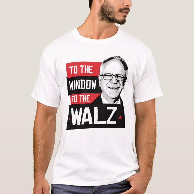 Camiseta Para a janela para o walz (Frente)