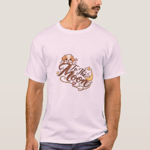 Camiseta Para a Lua Cachorrinho Fofo