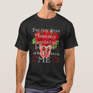 Camiseta Para a mãe dizendo surpresa do Dia das Mães