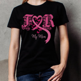 Camiseta Para a minha mãe, conscientização sobre o câncer d