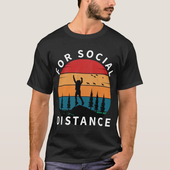 CAMISETA PARA A NATUREZA DA DISTÂNCIA SOCIAL (Frente)
