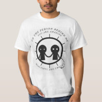 Para a pessoa atrás de mim você é maravilhosa
