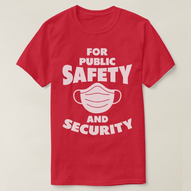 Camiseta Para A Segurança Pública E A Proteção (Frente do Design)