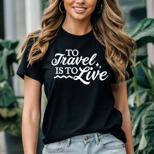 Camiseta Para a viagem é viver