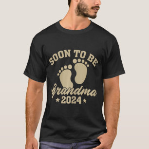 Camiseta Para a Vovó 2024 Dia das Mães Em Breve Vovó