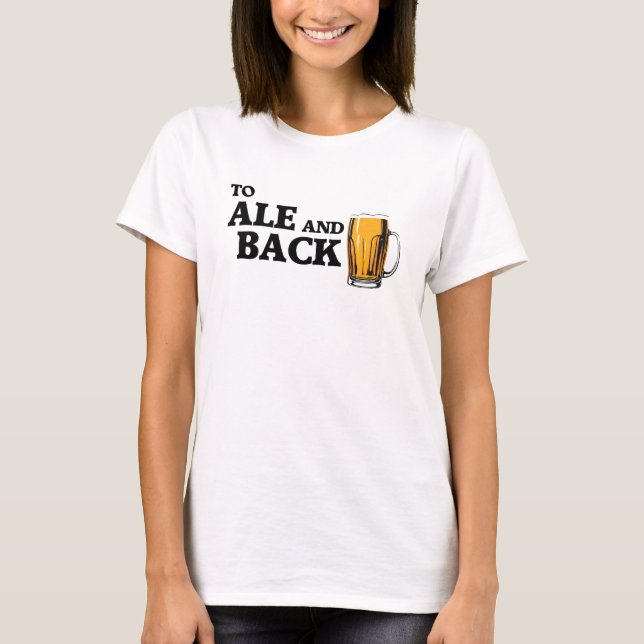 Camiseta Para Ale E Back - Citação Do Foco Da Bebida (Frente)