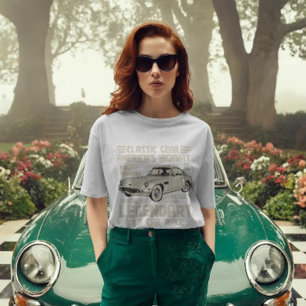 Camiseta para Amantes de Carros Clássicos Carro