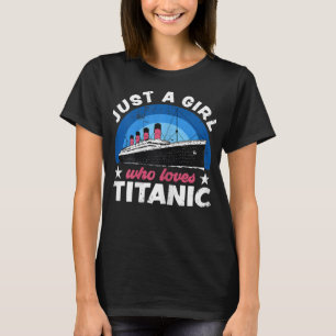 Camiseta Para as Meninas que adoram o Titanic RMS