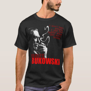 Camiseta Para As Mulheres De Mens Charles Bukowski Idol Gif