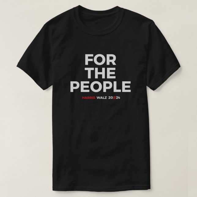 Camiseta Para as pessoas - Harris Walz 2024 (Frente do Design)