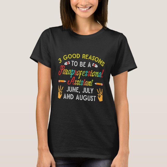 Camiseta Para Assistente Paraprofissional Paraeducador (Frente)