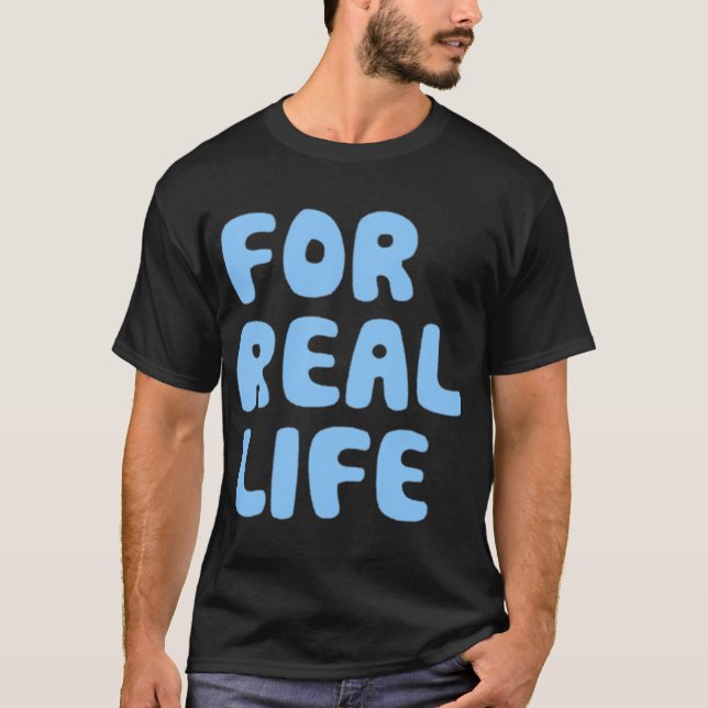 Camiseta Para azul da vida real (Frente)