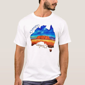 Camiseta Para baixo abaixo