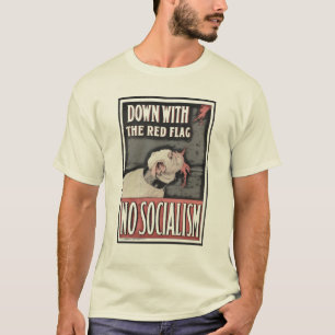 Camiseta Para baixo com socialismo