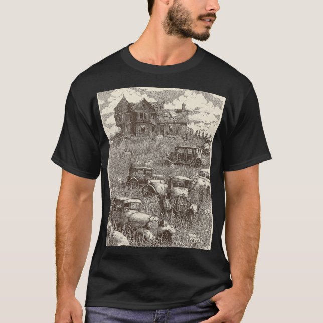 Camiseta Para Baixo Na Fazenda (Frente)