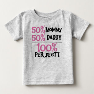 Camiseta Para Bebê 100% Rosa Perfeito