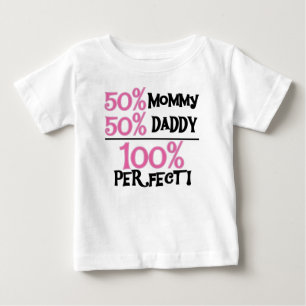 Camiseta Para Bebê 100% Rosa Perfeito