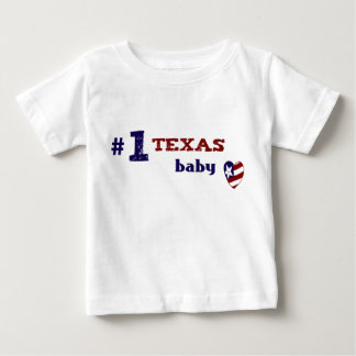 Camiseta Para Bebê # 1 Bebê Texas