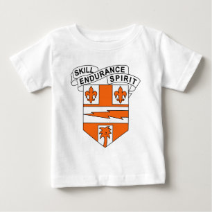 Camiseta Para Bebê 34º Batalhão de Sinais - Espírito de Resistênc