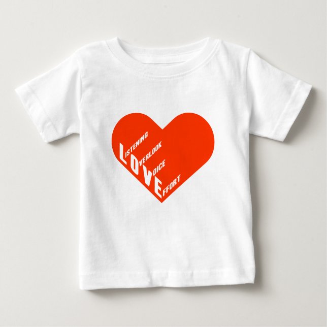 Camiseta Para Bebê 4amor (Frente)