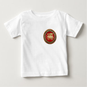 Camiseta Para Bebê [600] Dragão islandês, Landvæ ttir [Dourado]