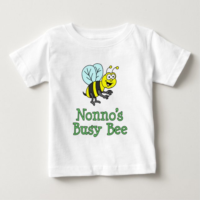 Camiseta Para Bebê A abelha ocupada de Nonno (Frente)