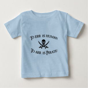 Camiseta Para Bebê A Arr é o pirata!