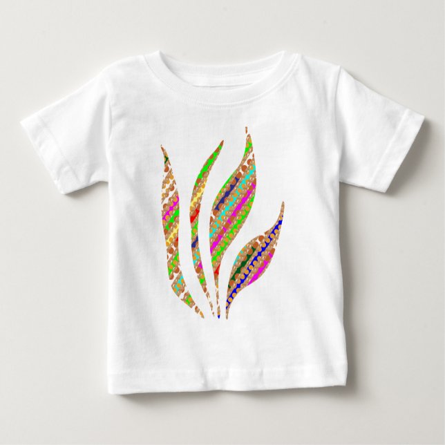 Camiseta Para Bebê A CHAMA artística do FOGO mantem o fluxo (Frente)