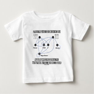 Camiseta Para Bebê A física de partícula não é nada mas uma piscina