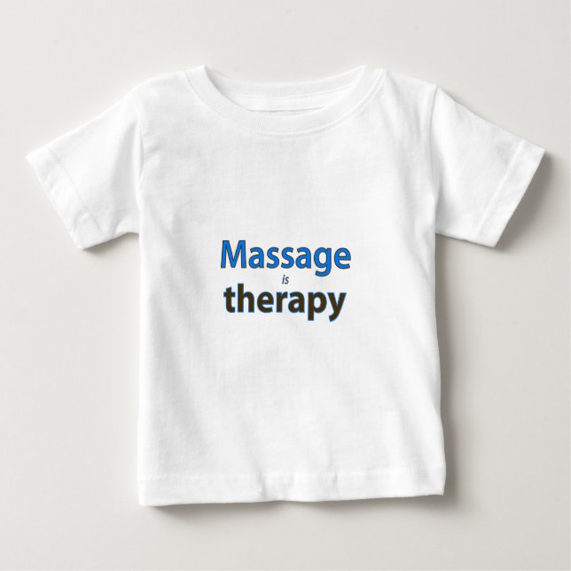 Camiseta Para Bebê A massagem é terapia (Frente)