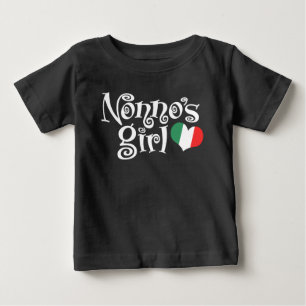 Camiseta Para Bebê A menina de Nonno