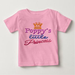 Camiseta Para Bebê A Pequena Princesa Bebê Toddler da Poppy
