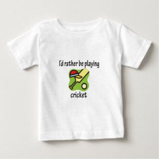 Camiseta Para Bebê A preferencialmente esteja jogando o grilo